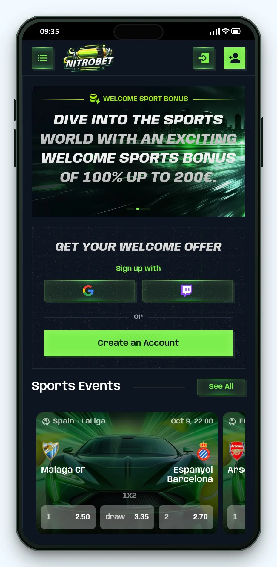 curacao casinos online: Nitrobet na telefonu