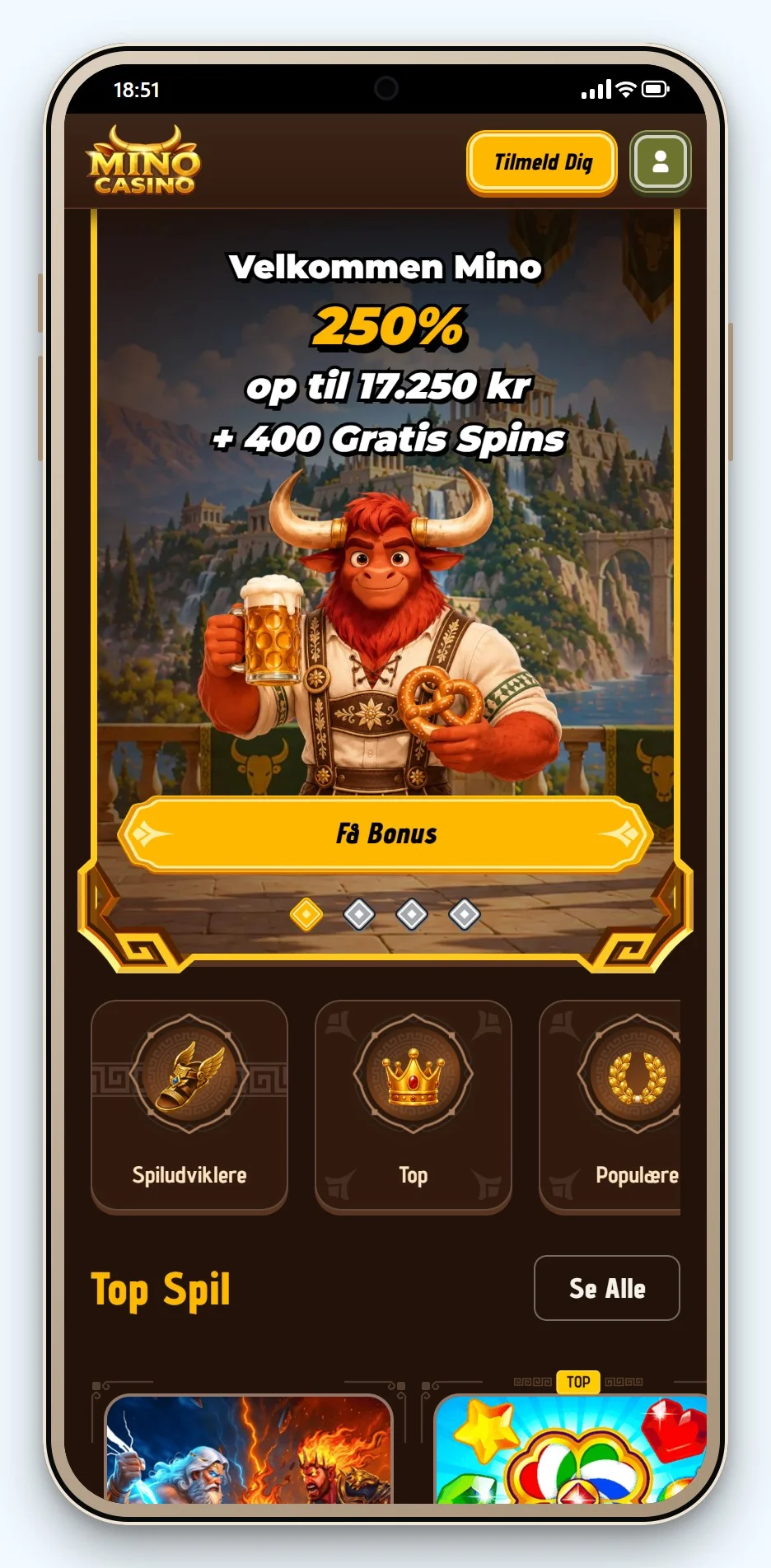 bedste curacao online casino: Mino Casino på mobil