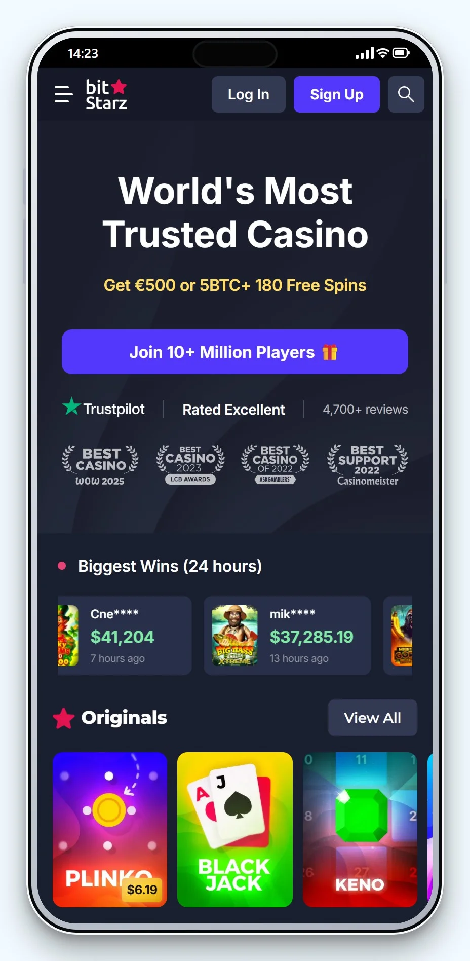 casino de curaçao: BitStarz desde el móvil