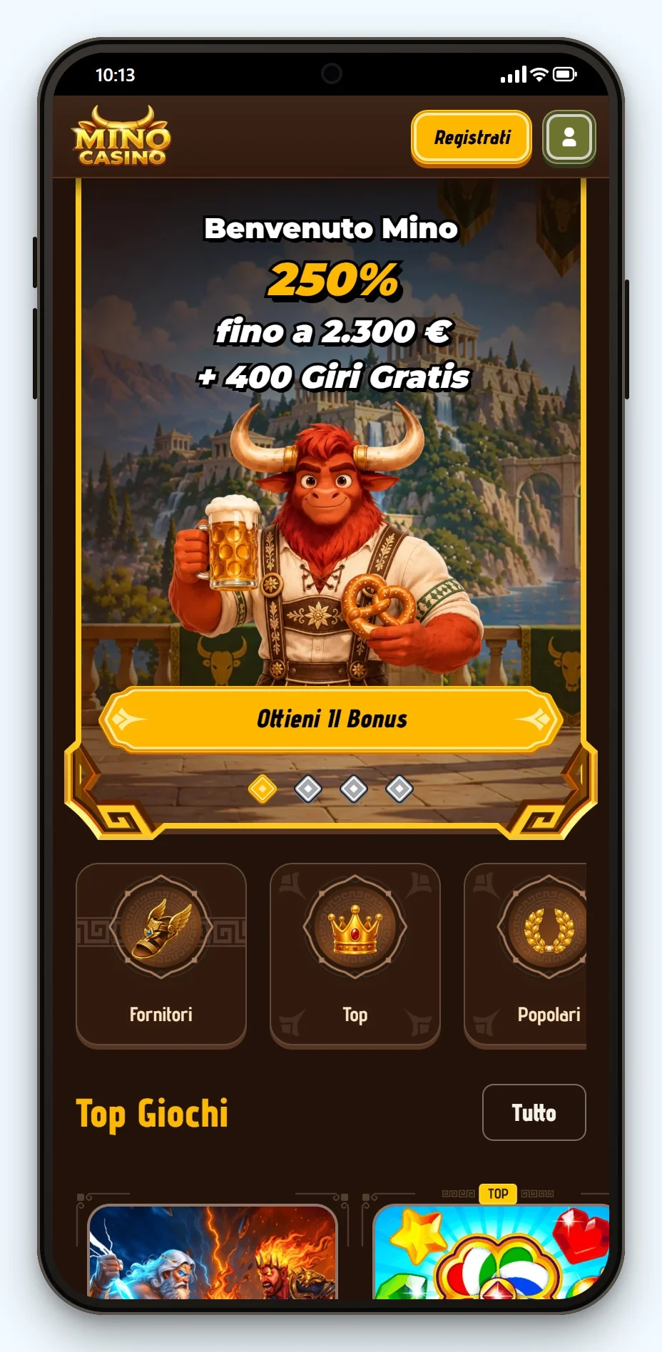 casino non aams licenza curacao: Mino Casino mobile